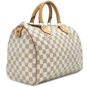 ルイヴィトン ハンドバッグ スピーディ 30 ダミエアズールキャンバス ホワイト 白 ボストン  N41533 中古