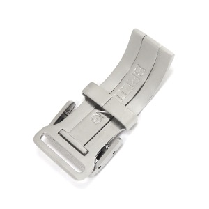 ブライトリング 腕時計パーツ ステンレススチール シルバー 純正 ステンレス Dバックル パーツ 替え 交換 予備 フォールディング 18mm幅対応 シルバー 銀  中古