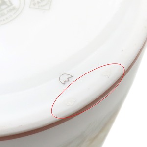 エルメス 食器 シャス イングリッシュセター マグカップ ペア 磁器 ホワイト 白 緑 2個セット  中古