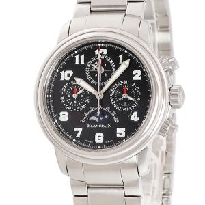 ブランパン レマン パーペチュアルカレンダー フライバック クロノ 2585F-1130-71 ブラック 自動巻き