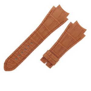 ハリーウィンストン 腕時計パーツ オーシャン用 クロコバンド クロコダイル ブラウン 新品同様 純正 替え ベルト ストラップ 29ｍｍ ブラウン 茶  中古