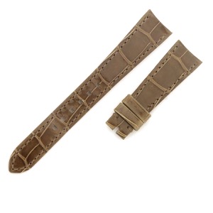 ハリーウィンストン 腕時計パーツ クロコダイル ブラウン 未使用 純正 替え クロコ バンド ベルト ストラップ 17ｍｍ ブラウン 茶  中古