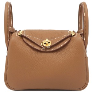 エルメス ショルダーバッグ リンディ 2 ミニ 20 トリヨンクレマンス ブラウン未使用 茶 新刻印  中古