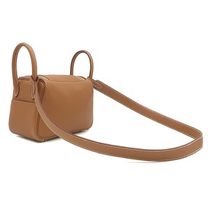 エルメス ショルダーバッグ リンディ 2 ミニ 20 トリヨンクレマンス ブラウン未使用 茶 新刻印  中古