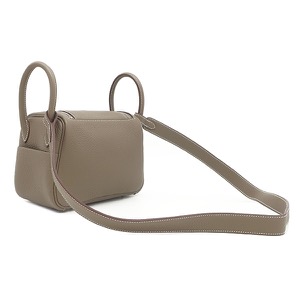 エルメス ショルダーバッグ リンディ 2 ミニ 20 トリヨンクレマンス グレー未使用 グレージュ 新刻印  中古