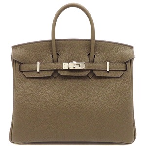 エルメス ハンドバッグ バーキン25 トゴ グレー未使用 グレージュ 茶 中古