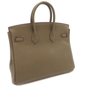 エルメス ハンドバッグ バーキン25 トゴ グレー未使用 グレージュ 茶 中古