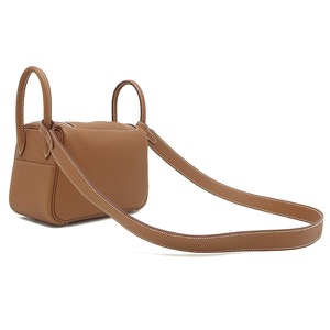 エルメス ショルダーバッグ リンディ 2 ミニ 20 トリヨンクレマンス ブラウン未使用 茶 新刻印  中古