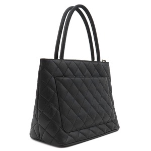 シャネル トートバッグ 復刻トート ブラック 黒 ココマーク ショルダーバッグ 肩掛け A01804 中古