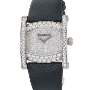 ブルガリ アショーマ AAW36G K18WG無垢 純正全面ダイヤ シルバー クオーツ