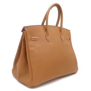 エルメス ハンドバッグ バーキン35 ヴォーエプソン ブラウン 茶  中古