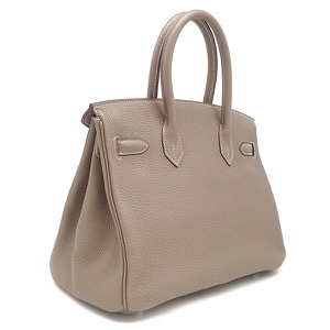 エルメス ハンドバッグ バーキン30 トリヨンクレマンス グレー グレージュ  中古