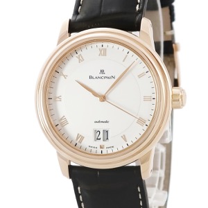 ブランパン ヴィルレ ダブルウィンドウ 6850-3642-55 K18RG無垢 ローマ ビッグデイト 自動巻き
