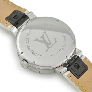 ルイヴィトン タンブール ムーンディヴァイン QA095 純正ダイヤ モノグラム ブルー クオーツ