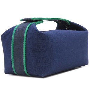 エルメス ポーチ ブリッド ア ブラック PM トワルアッシュ ネイビー未使用 紺 ハンドバッグ バニティバッグ  中古