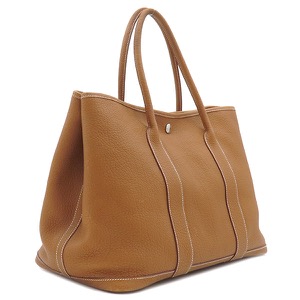 エルメス トートバッグ ガーデンパーティーPM ネゴンダ ブラウン 茶 ソルド品の刻印あり  中古