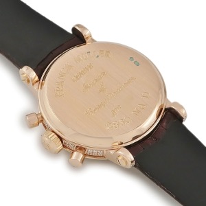 フランクミュラー ラウンド クロノグラフ 2860NAD K18PG無垢 純正ダイヤ パヴェ シェル ビザン数字 手巻き