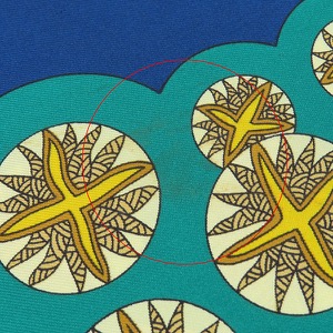 エルメス スカーフ カレ90 CARRE シルク マルチカラー 【LE ROY SOLEIL/太陽王】  中古