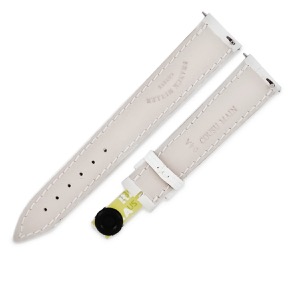 フランクミュラー 腕時計パーツ トノウカーベックス 7500用 クロコバンド クロコダイル ホワイト 未使用 純正 ベルト ショート 艶 替え 16mm ホワイト 白  中古