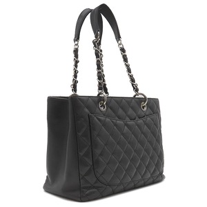 シャネル トートバッグ GST トートバッグ ブラック 黒 チェーンショルダー ココマーク A50995 中古