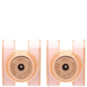 エルメス ピアス ポップアッシュ Hピアス ミニ メタル ピンク H型  中古