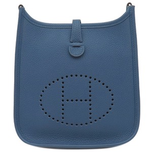 エルメス ショルダーバッグ エヴリンTPM ブルー 青 紺  中古