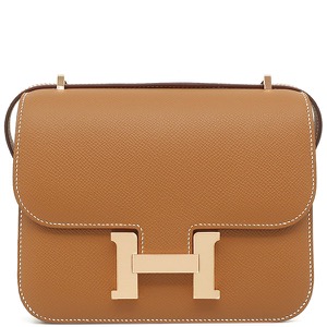 エルメス ショルダーバッグ コンスタンス3 ミニ ミロワール ヴォーエプソン ブラウン未使用 茶 新刻印 PG RG  中古