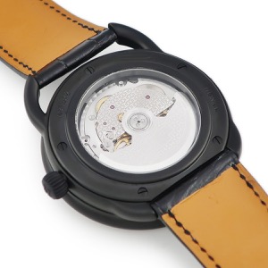 エルメス アルソー ルール ドゥ ラ リュンヌ AR1.842 新品同様 ブラック PVD ダブルムーンフェイズ 自動巻き
