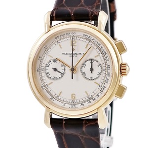 ヴァシュロン・コンスタンタン ヒストリカル クロノグラフ 47101/1 K18YG無垢 シルバー アンティーク 手巻き