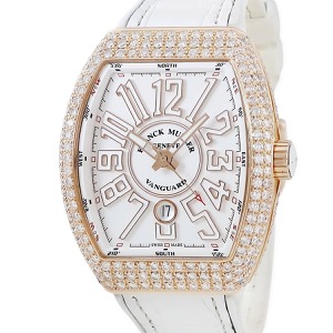 フランクミュラー ヴァンガード V 45 SC DT D K18PG無垢 純正ダイヤ ホワイト 自動巻き