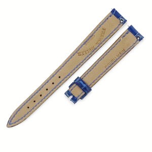 フランクミュラー 腕時計パーツ トノウカーベックス 2250 2251用 クロコバンド クロコダイル ブルー 新品同様 純正 替え ベルト 交換 ワニ 12mm ブルー 青  中古