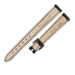 フランクミュラー 腕時計パーツ トノウカーベックス 2250 2251用 クロコバンド クロコダイル ブラック 新品同様 純正 替え ベルト 交換 12mm ブラック 黒  中古