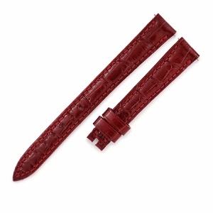 フランクミュラー 腕時計パーツ トノウカーベックス 2250 2251用 クロコバンド クロコダイル ワインレッド 新品同様 純正 ベルト 12mm ワインレッド ボルドー 赤  中古