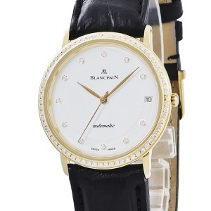 ブランパン ヴィルレ 0095 K18YG無垢 純正ダイヤ ホワイト デイト 自動巻き