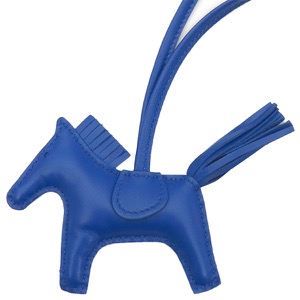 エルメス バッグチャーム ロデオPM ブルー 青 ソーブルー  中古