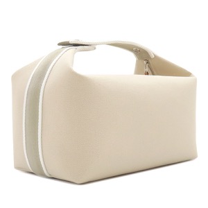 エルメス ポーチ ブリッド ア ブラック GM コットン ベージュ アイボリー ハンドバッグ バニティバッグ  中古