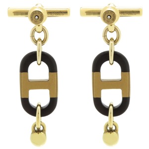 エルメス ピアス シュル メールPM GP ベージュ 中古