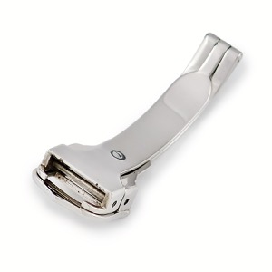 カルティエ 腕時計パーツ 純正 ステンレススチール シルバー 12mm幅対応 フォールディング Dバックル パーツ 替え 交換 予備 ステンレス スチール SS シルバー 銀  中古