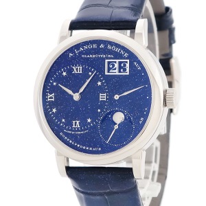 ランゲ&ゾーネ リトル ランゲ1 ムーンフェイズ 182.086 LSLS1823AX K18WG無垢 星空 ラージデイト 手巻き