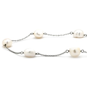 ネックレス バロックパール パール ホワイト 淡水パール  中古