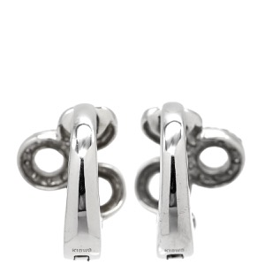 イヤリング ダイヤモンド K18WG シルバー クリップ  中古