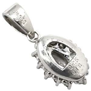 ペンダントトップ ダイヤ Pt900 シルバー マーキスカット  中古