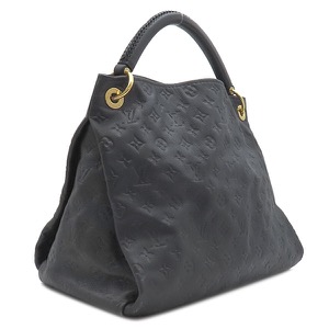 ルイヴィトン ハンドバッグ アーツィーMM モノグラムアンプラント ネイビー トート 紺  M93448 中古