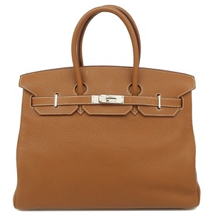 エルメス ハンドバッグ バーキン35 トゴ ブラウン 茶  中古