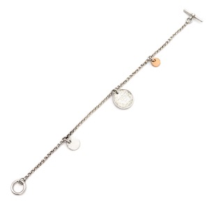 エルメス ブレスレット エクスリブリス PM  シルバー925 シルバー SH SV925 AG925 Au750 18K  H120440B 00SH 中古