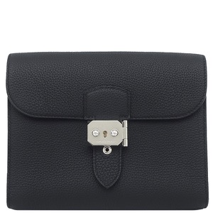 エルメス ショルダーバッグ サックアデペッシュ 21 トゴ ブラック 黒  中古