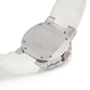 ショーメ クラスワン W1722W-20W 純正ダイヤ ホワイト クォーツ デイト 3針 20周年記念モデル クオーツ