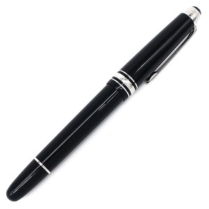 モンブラン 万年筆 ユニセフエディション2017 マイスターシュテュック レジン クラシック M メタル ブラック 筆記確認済 カートリッジ式  中古