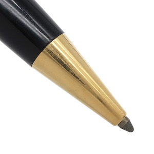 モンブラン ボールペン マイスターシュテュック クラシック 75周年 エディション1924 GP ブラック 1Pダイヤ 筆記確認済み 黒インク 中古