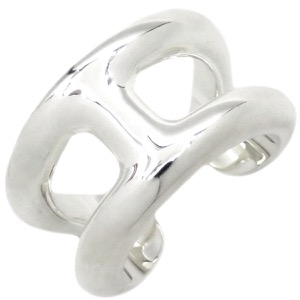 エルメス リング 指輪 オスモズ PM シルバー925 シルバー #50(JP10) アクセサリー AG925 Hモチーフ  中古